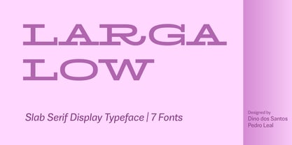 Larga Low Font Poster 1